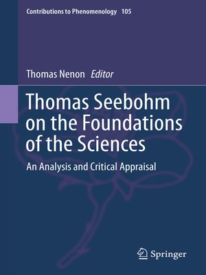 cover image of Thomas Seebohm on the Foundations of the Sciences